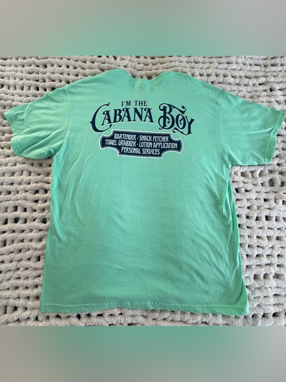 Cabana Boy Men's Short Sleeve T-Shirt - Mint Green